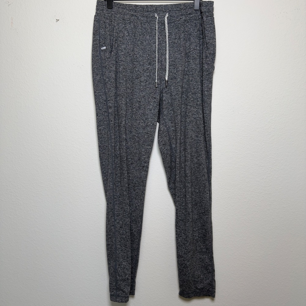Vuori Women Dream Knit Pants Medium Joggers Gray Performance Straight Leg